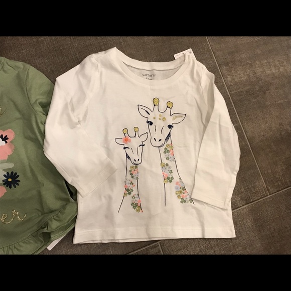 2 NWT Carter’s long sleeve graphic tshirts - Picture 6 of 10